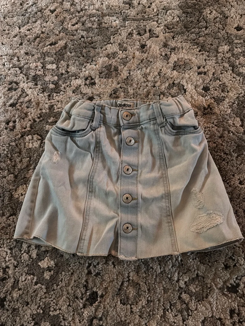 OshKosh B'gosh Light Blue Distressed Denim Skirt